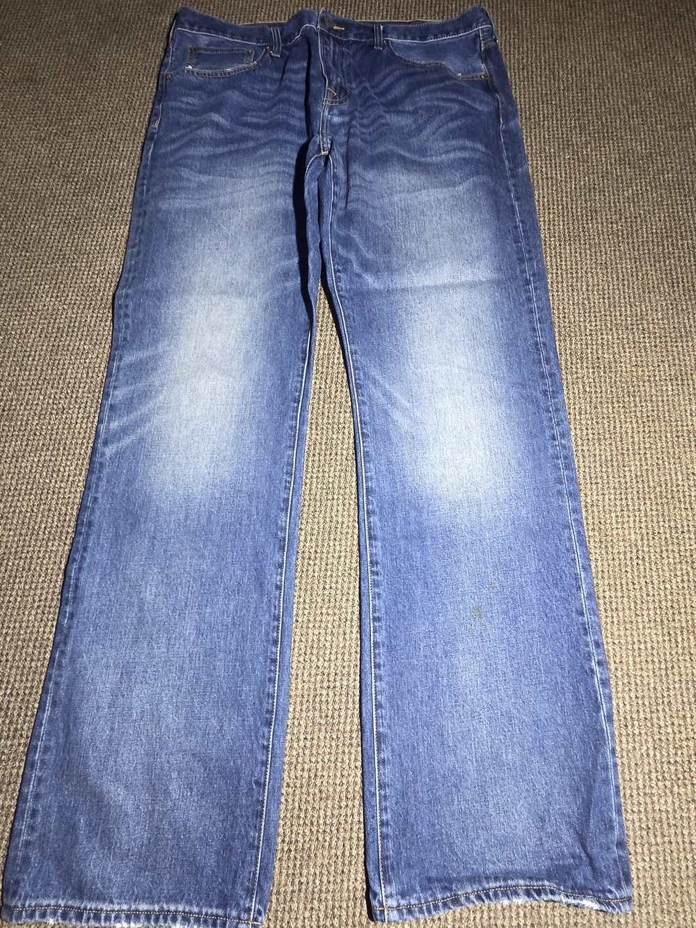 American Eagle Outfitters Jeans Mens 38x36 Blue Medium Wash Straight Leg Work